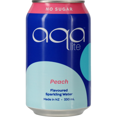 Aqa Peach Sparkling Water - 330ml