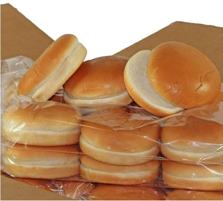 Petite Hamburger Bun (Split) - 15pk