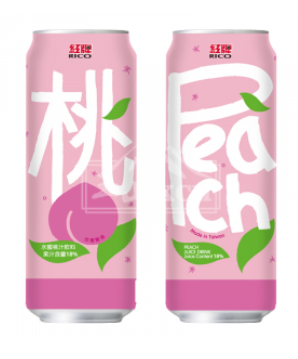 Rico Peach Juice Can - 490ml