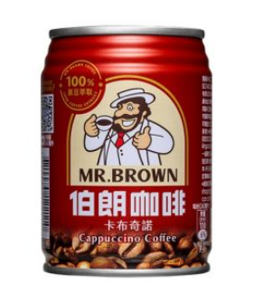 Mr. Brown Cappuccino Coffee Can - 240ml