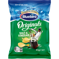 Blue Birds Chips - Salt & Vinegar (24 x 45g)