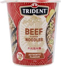 Trident Cup Noodles - Beef (12 x 65g)