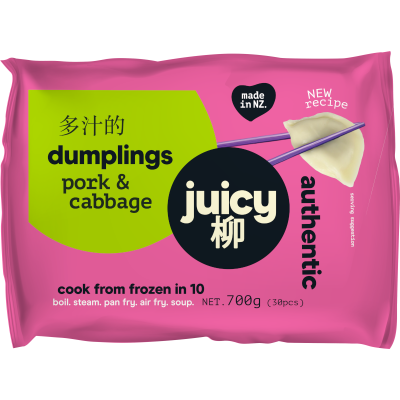 Juicy Dumplings - Pork & Cabbage (700g)
