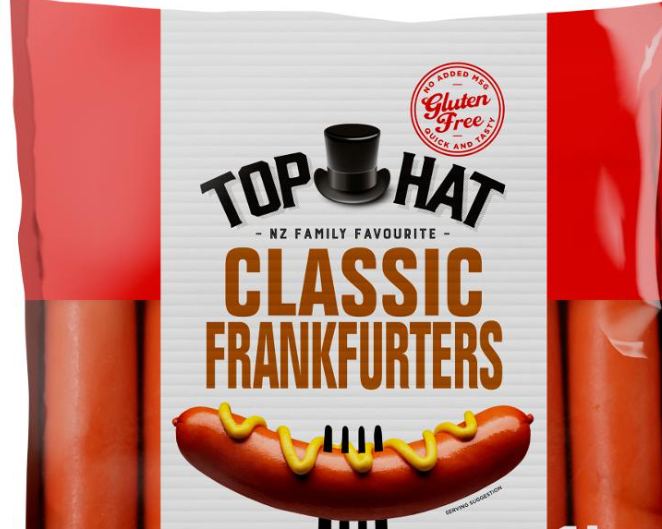 Top Hat Frankfurters - 800g